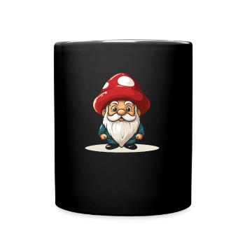 Mushroom pickers Mushrooms Mushroom dwarf - Full Colour Mug - black - Front
