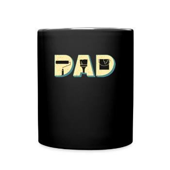 Painter Dad Craftsmanship Paint Brush Craftsmen - Tasse einfarbig - Schwarz - Vorne