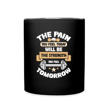 Gym Training Bodybuilder Dumbbell Fitness Weight Training - Mug uni - noir - Devant