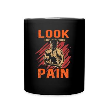 Fitness Training Gym Musculation Musculier Muscle - Mug uni - noir - Devant
