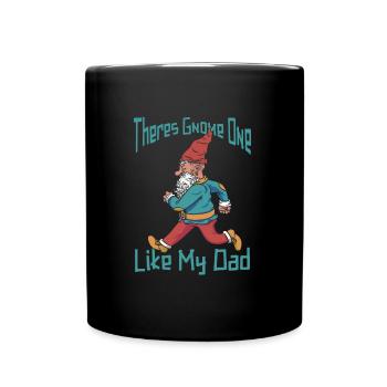 Cueilleurs de champignons Père Nain de champignons - Mug uni - noir - Devant