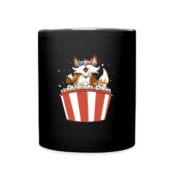Popcorn Fox - Mug uni - noir - Devant