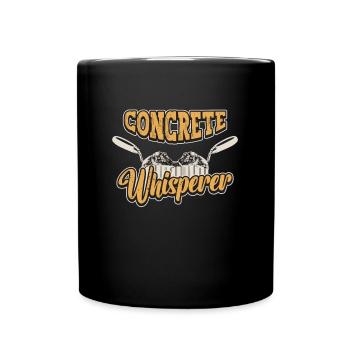 Finisseur de béton Construction Concrete Whisperer - Mug uni - noir - Devant