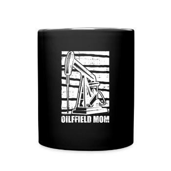 Plate-forme pétrolière de champ pétrolifère Maman de champ pétrolifère - Mug uni - noir - Devant