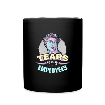 Gestion de projet Les larmes de mon gestionnaire d’employés - Mug uni - noir - Devant