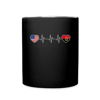 Angola - Mug uni - noir - Devant