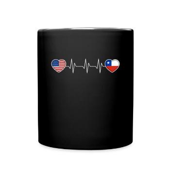 Chile - Tasse einfarbig - Schwarz - Vorne