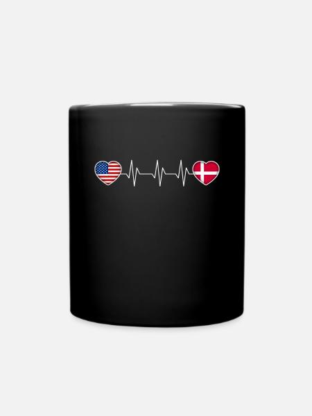 Dänemark - Tasse einfarbig - Schwarz