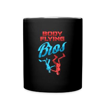 Parachutisme intérieur frais Indoor Fallschirmspringen - Mug uni - noir - Devant