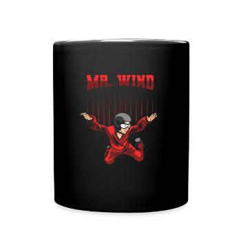 Parachutisme intérieur frais Indoor Fallschirmspringen - Mug uni - noir - Devant