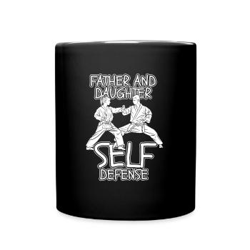 Taekwondo Taekwondo Père - Mug uni - noir - Devant