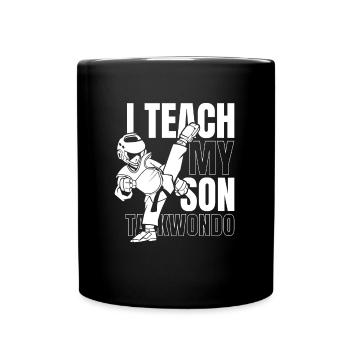 Taekwondo Taekwondo Père - Mug uni - noir - Devant
