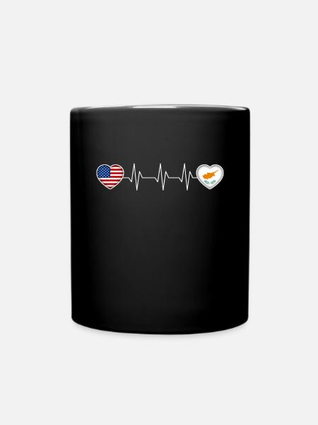 Zypern - Tasse einfarbig - Schwarz