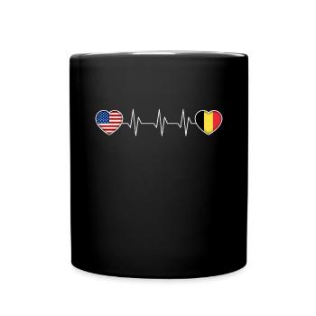 Belgien - Tasse einfarbig - Schwarz - Vorne
