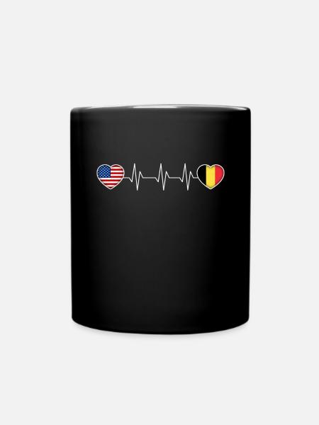 Belgien - Tasse einfarbig - Schwarz