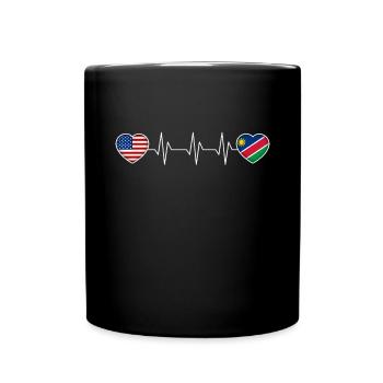 Namibia - Tasse einfarbig - Schwarz - Vorne