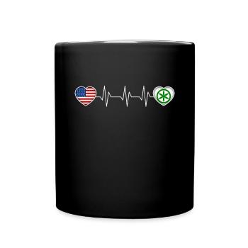 Padanien - Tasse einfarbig - Schwarz - Vorne