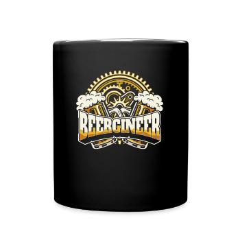 Bière artisanale Bière artisanale Bière drôle Beergineer - Mug uni - noir - Devant