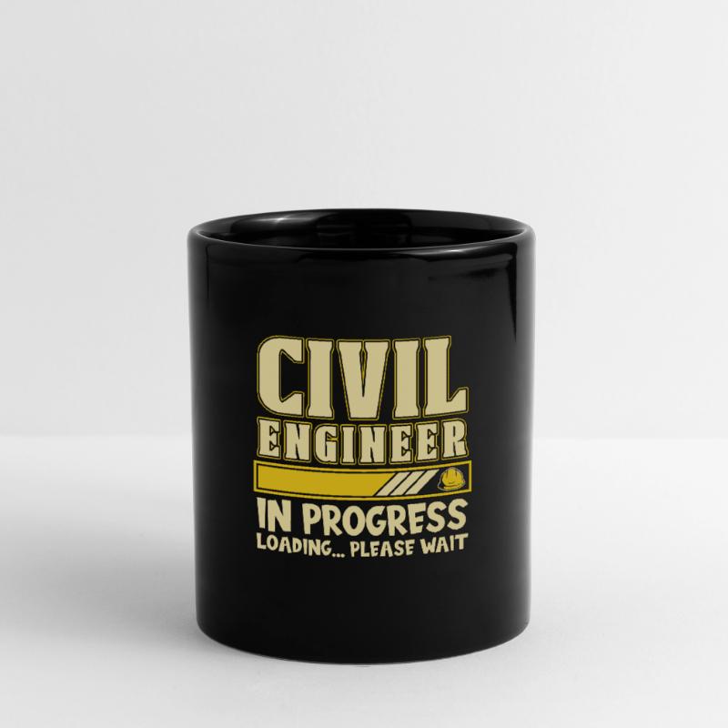 Civil Engineer In Progress Loading Engineering Tasse einfarbig