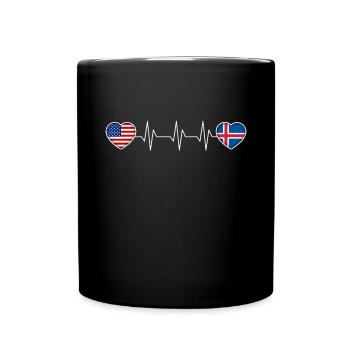Iceland - Full Colour Mug - black - Front