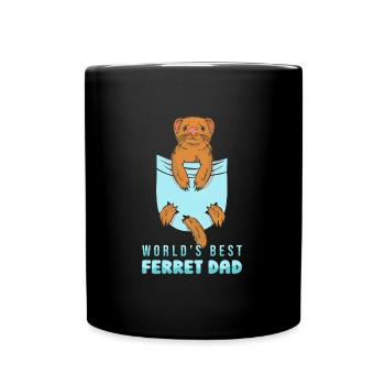 Frettchen Iltis Niedlich - Tasse einfarbig - Schwarz - Vorne