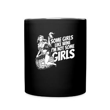 Bière artisanale Bière artisanale Bière fille - Mug uni - noir - Devant