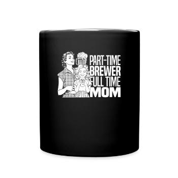 Bière artisanale Bière artisanale Noix de bière - Mug uni - noir - Devant