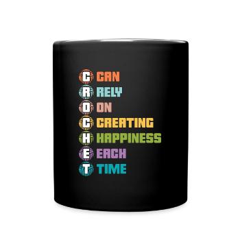 Crocheting Crochet Can Rely On Creating Knitting - Tasse einfarbig - Schwarz - Vorne