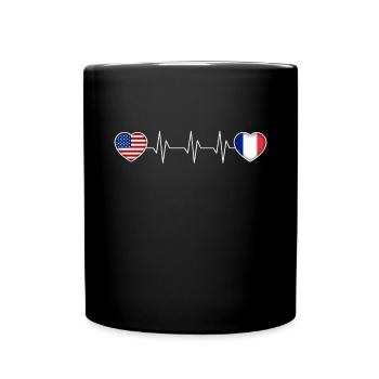 France - Full Colour Mug - black - Front