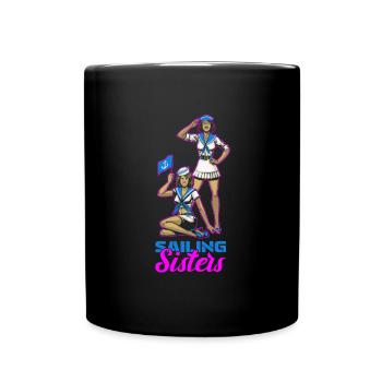 Sailing Sailor Sailboat Cool - Full Colour Mug - black - Front