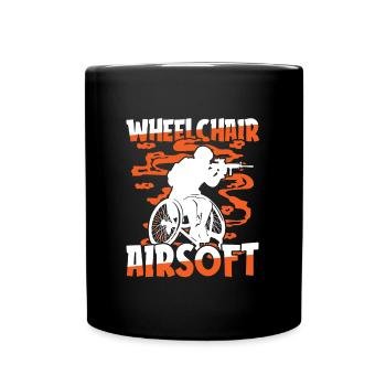 Airsoft Fauteuil roulant - Mug uni - noir - Devant