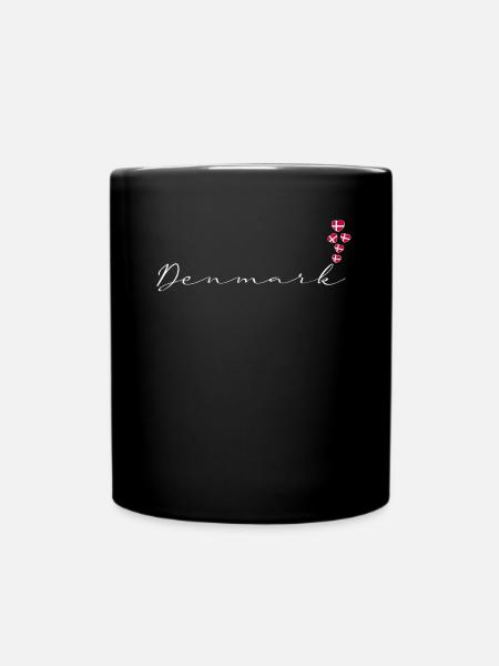 Denmark - Full Colour Mug - black