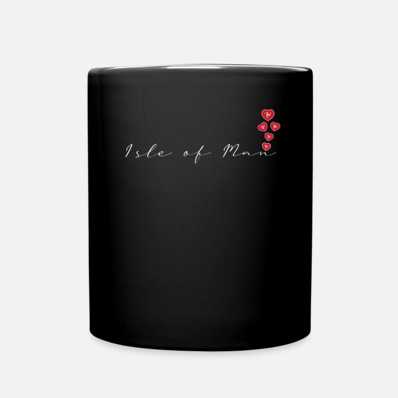 Isle Of Man - Tasse einfarbig - Schwarz