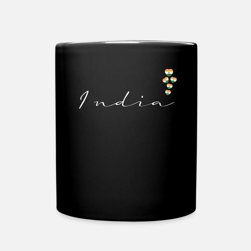 Indien - Tasse einfarbig - Schwarz