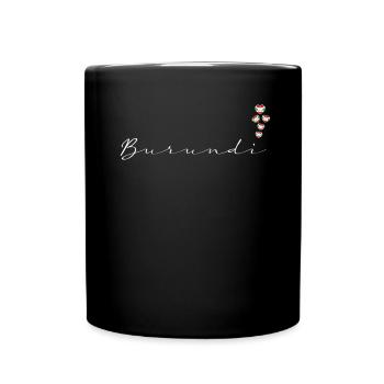 Burundi - Tasse einfarbig - Schwarz - Vorne