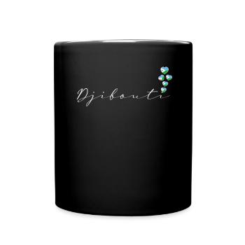 Dschibuti - Tasse einfarbig - Schwarz - Vorne