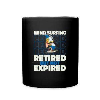 Wing Surf Wing Foil Im Ruhestand - Tasse einfarbig - Schwarz - Vorne