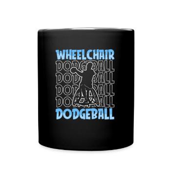 Fauteuil roulant de ballon chasseur - Mug uni - noir - Devant