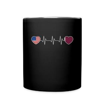 Qatar - Full Colour Mug - black - Front