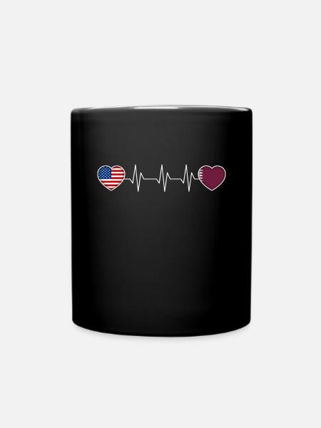 Katar - Tasse einfarbig - Schwarz