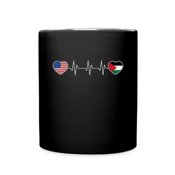 Palästina - Tasse einfarbig - Schwarz - Vorne