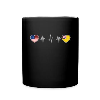 Niue - Mug uni - noir - Devant