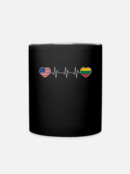 Lithuania - Full Colour Mug - black