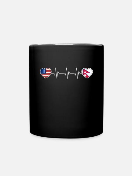 Nepal - Tasse einfarbig - Schwarz