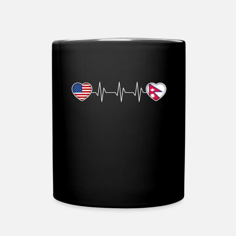 Nepal - Tasse einfarbig - Schwarz