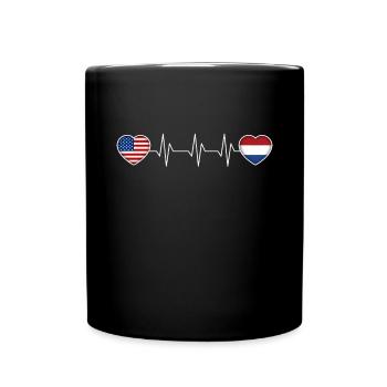 Antilles néerlandaises - Mug uni - noir - Devant