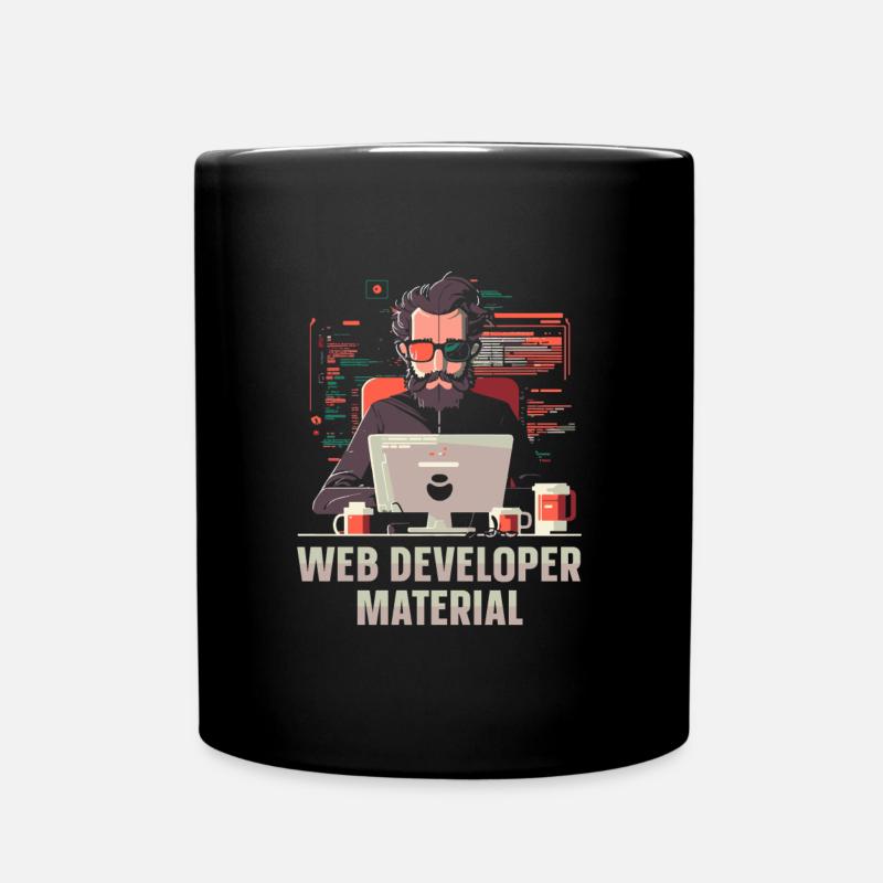 Web Entwickler Webdeveloper Cool - Tasse einfarbig - Schwarz