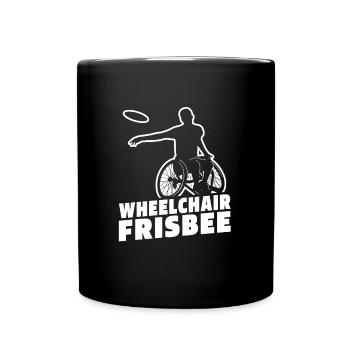 Frisbee Fauteuil roulant - Mug uni - noir - Devant