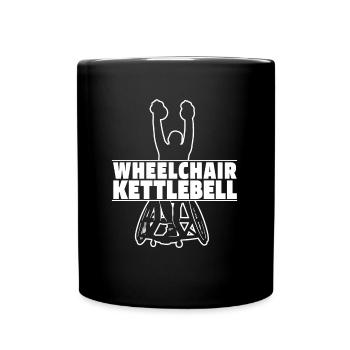 Kettlebell Wheelchair - Full Colour Mug - black - Front