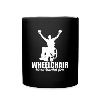 Mixed Martial Arts Rollstuhl - Tasse einfarbig - Schwarz - Vorne